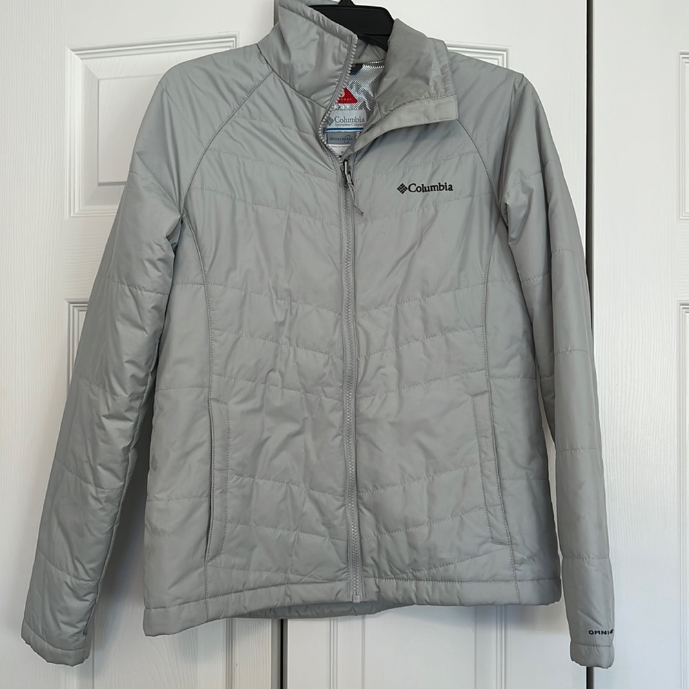 Columbia OmniHeat Interchangeable Insulated Grey Silver Jacket Medium